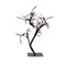 Northlight 18" LED Lighted Japanese Sakura Blossom Flower Tree - Pink Lights